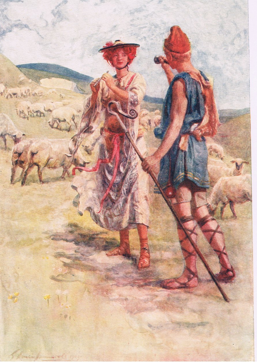 Calidore och Pastonella, Berättelser från Faerie Queen publicerade av George Harrap and Company av Gertrude E. Demain (after) Hammond
