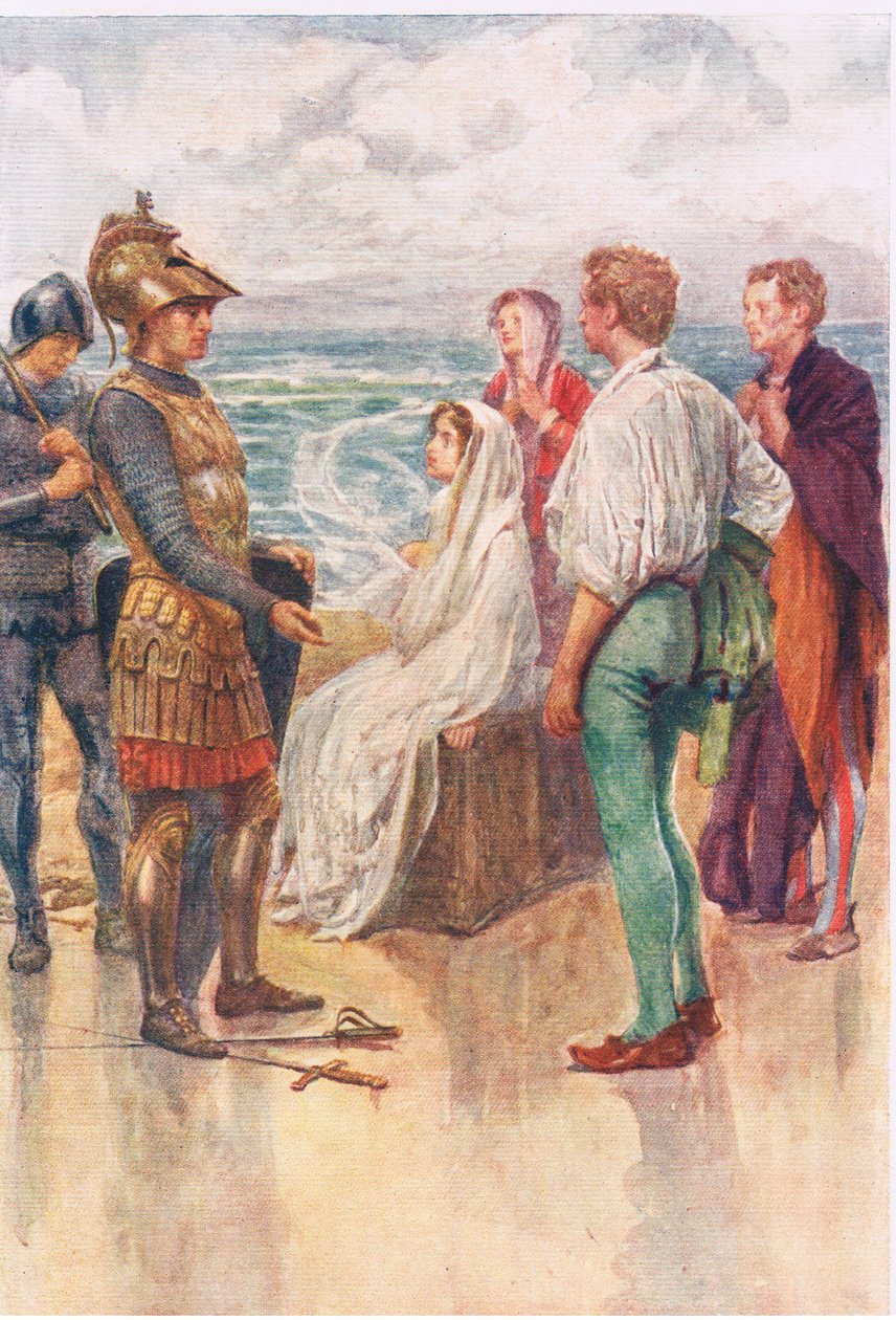 The Judgment of Artegall, Stories from the Faerie Queen publicerad av George Harrap and Company av Gertrude E. Demain (after) Hammond