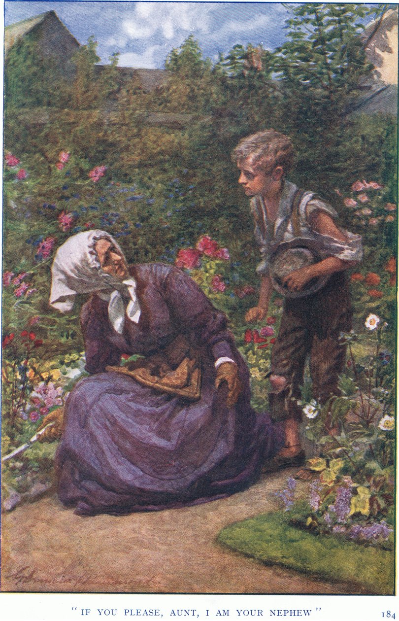 "Om du vill, faster, jag är din brorson". av Gertrude E. Demain Hammond