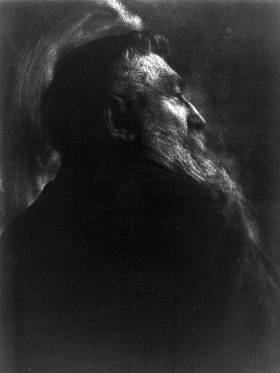 Porträttfotografi av den franske skulptören Auguste Rodin (1840-1917) av Gertrude Kasebier (1852-1934) av Gertrude Käsebier