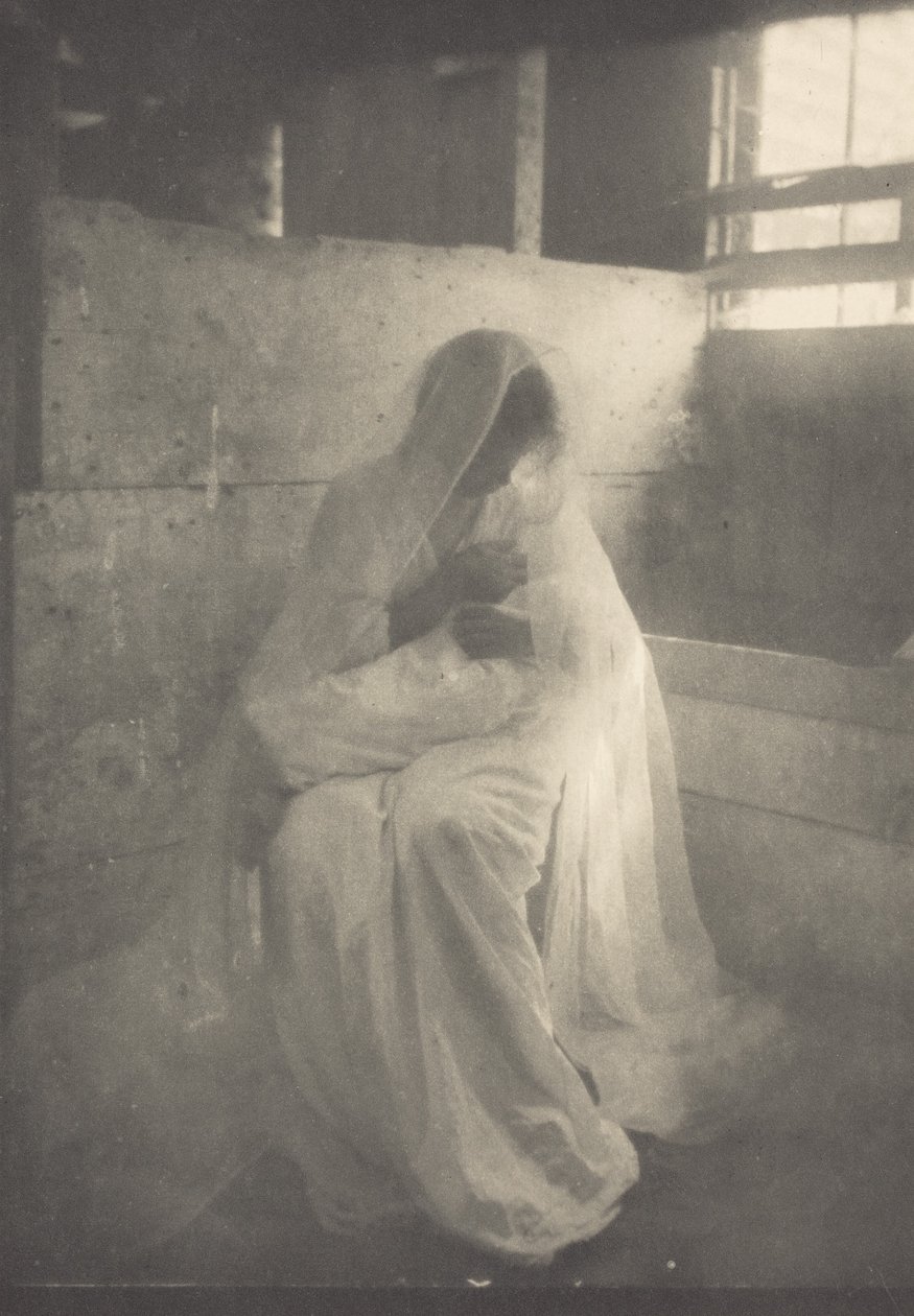 The Manger,ca 1900 (foto) av Gertrude Käsebier