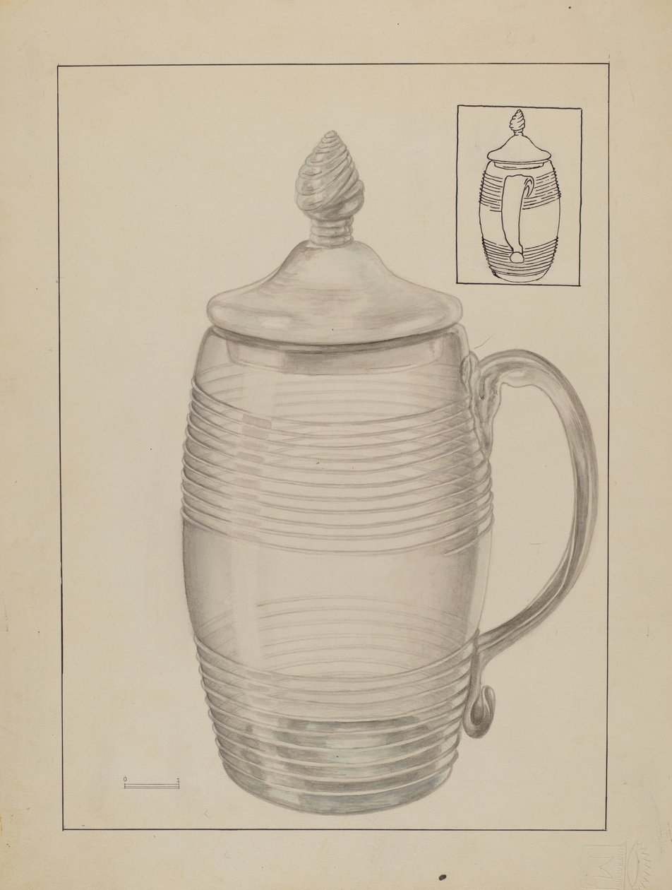 Täckt mugg, ca. 1936. av Gertrude Lemberg