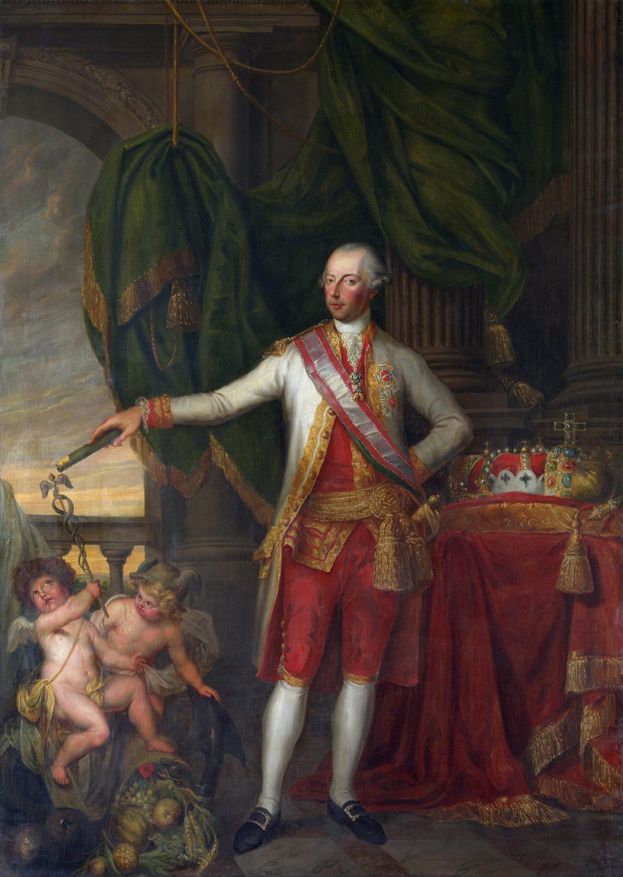 Josef av Lorraine, som kejsare av romarna, Josef II - Porträtt av kejsar Josef II (1741-1790) - Pelichy, Gertrude Cornelie Marie de (1743-1825) - Andra hälften av 1700-talet. - Olja på duk - Groeningemuseum, Brygge av Gertrude de Pelichy