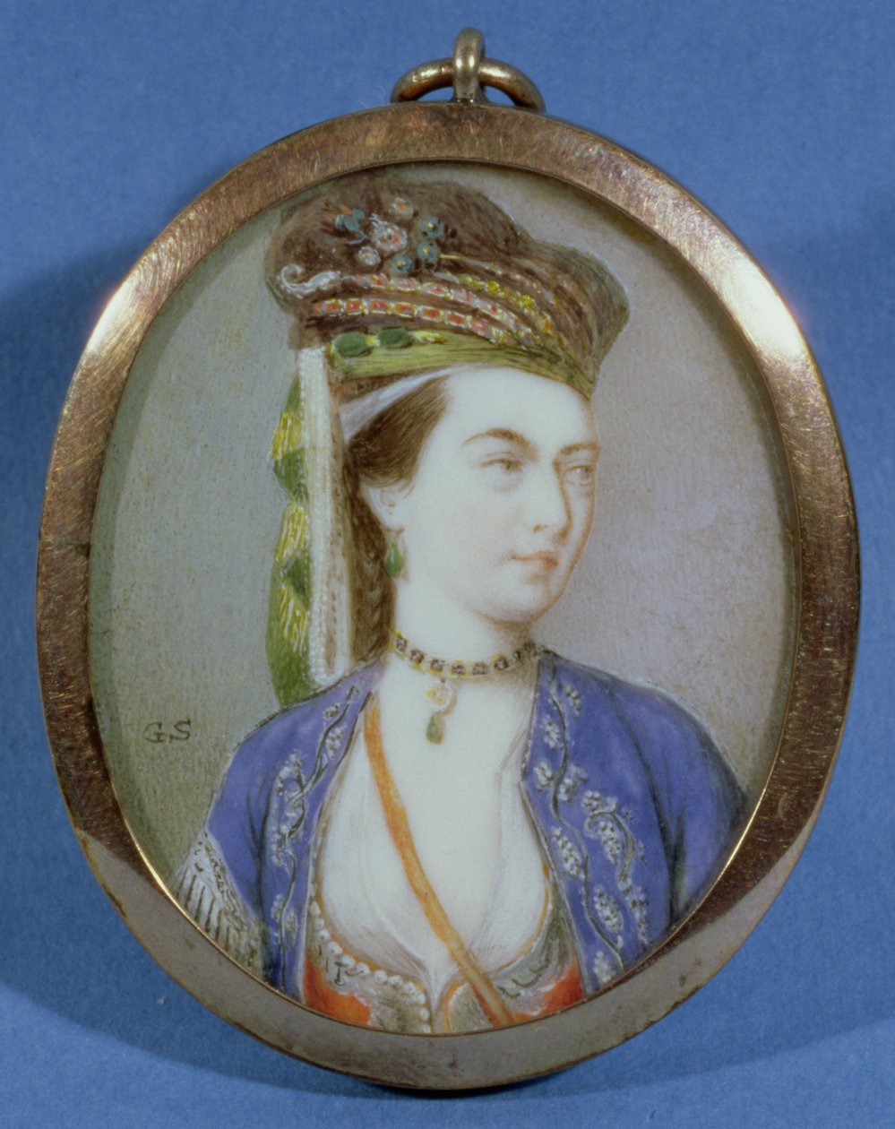 Porträtt av lady Mary Wortley Montagu av Gervase Spencer