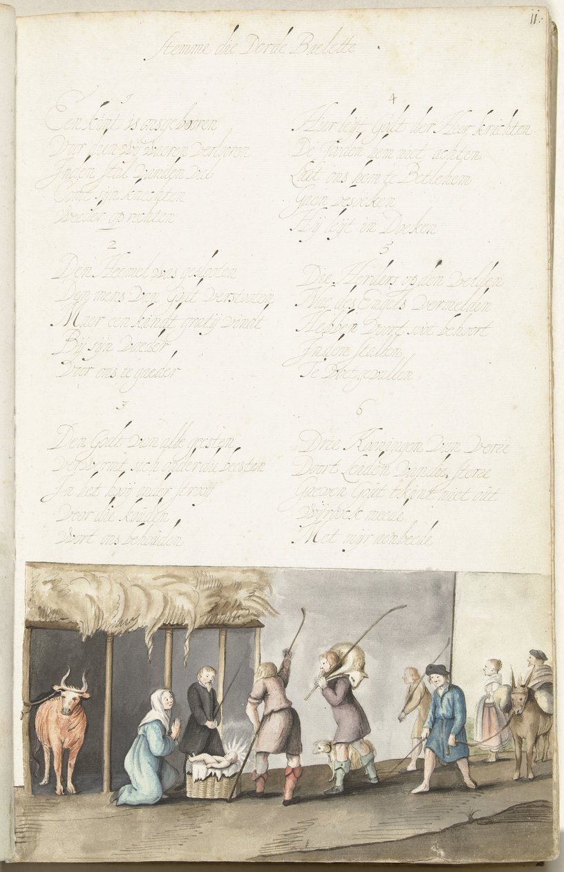 Tillbedjan av herdarna av Gesina ter Borch