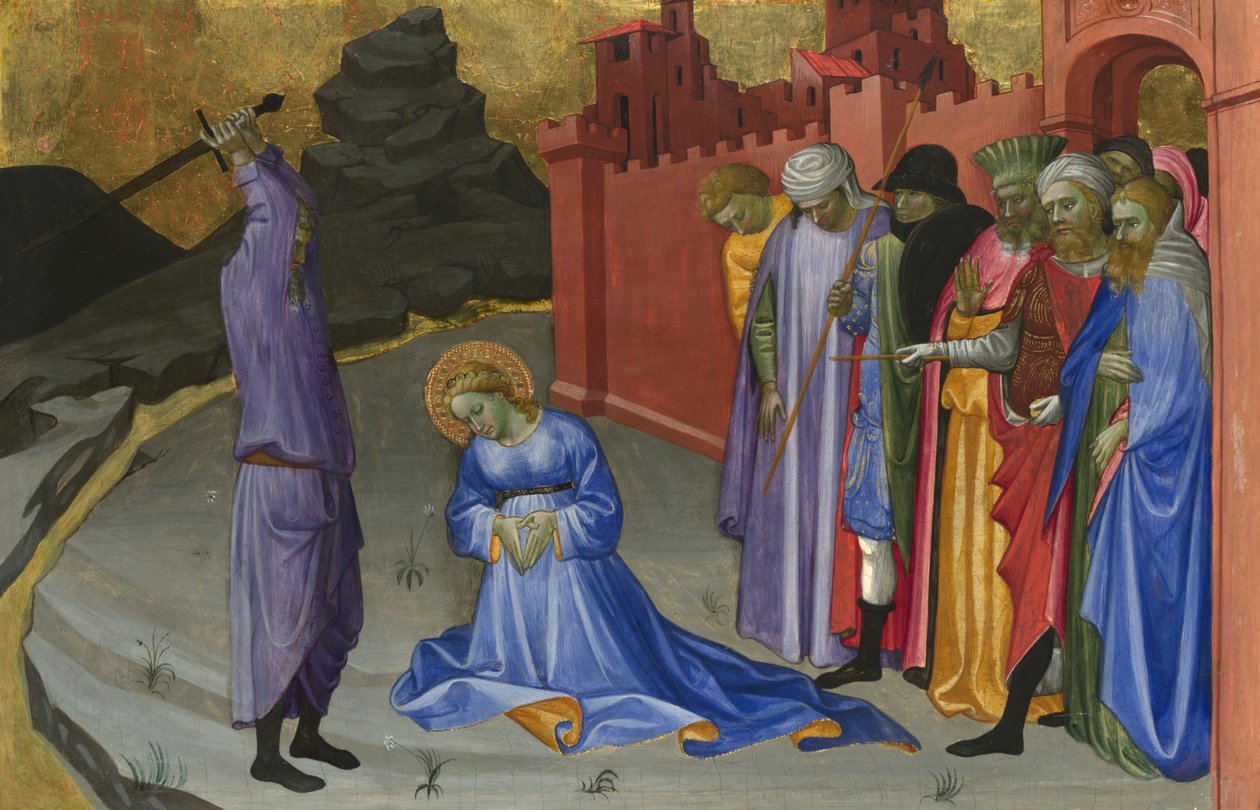 Halshuggningen av Saint Margaret, ca 1409 (äggtempera på poppel) av Gherardo Starnina