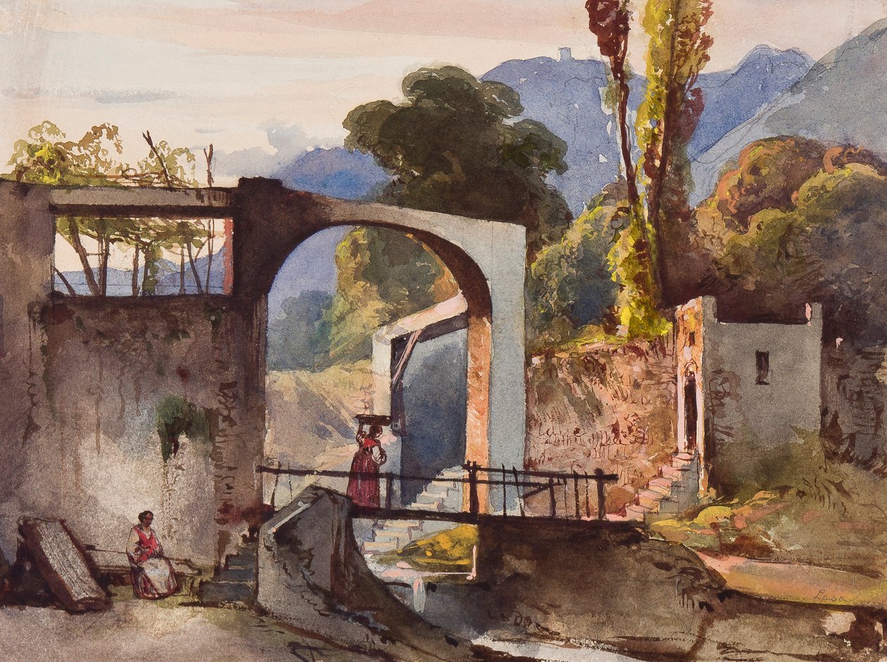 Möjligen Belvedere i Sorrento, med tillägg av prins Francesco d