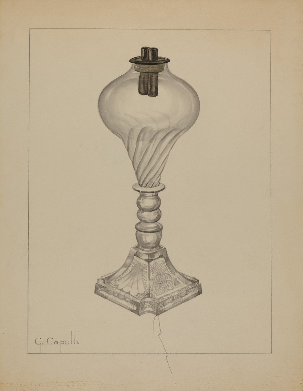 Lampa, c. 1937. av Giacinto Capelli