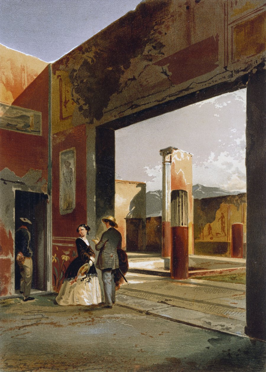Dioscuriernas hus i Pompeji av Giacinto Gigante