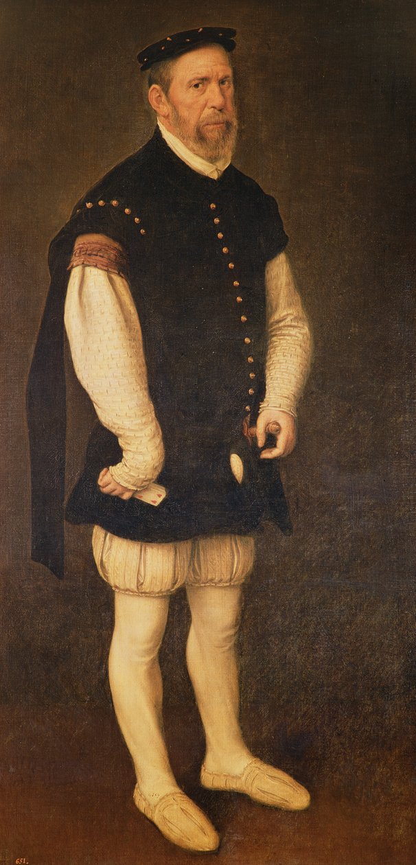 Perejon, Jester kwa Hesabu ya Benavente na Duke wa Alba, c.1559-61 swed av Giacomo Antonio Moro
