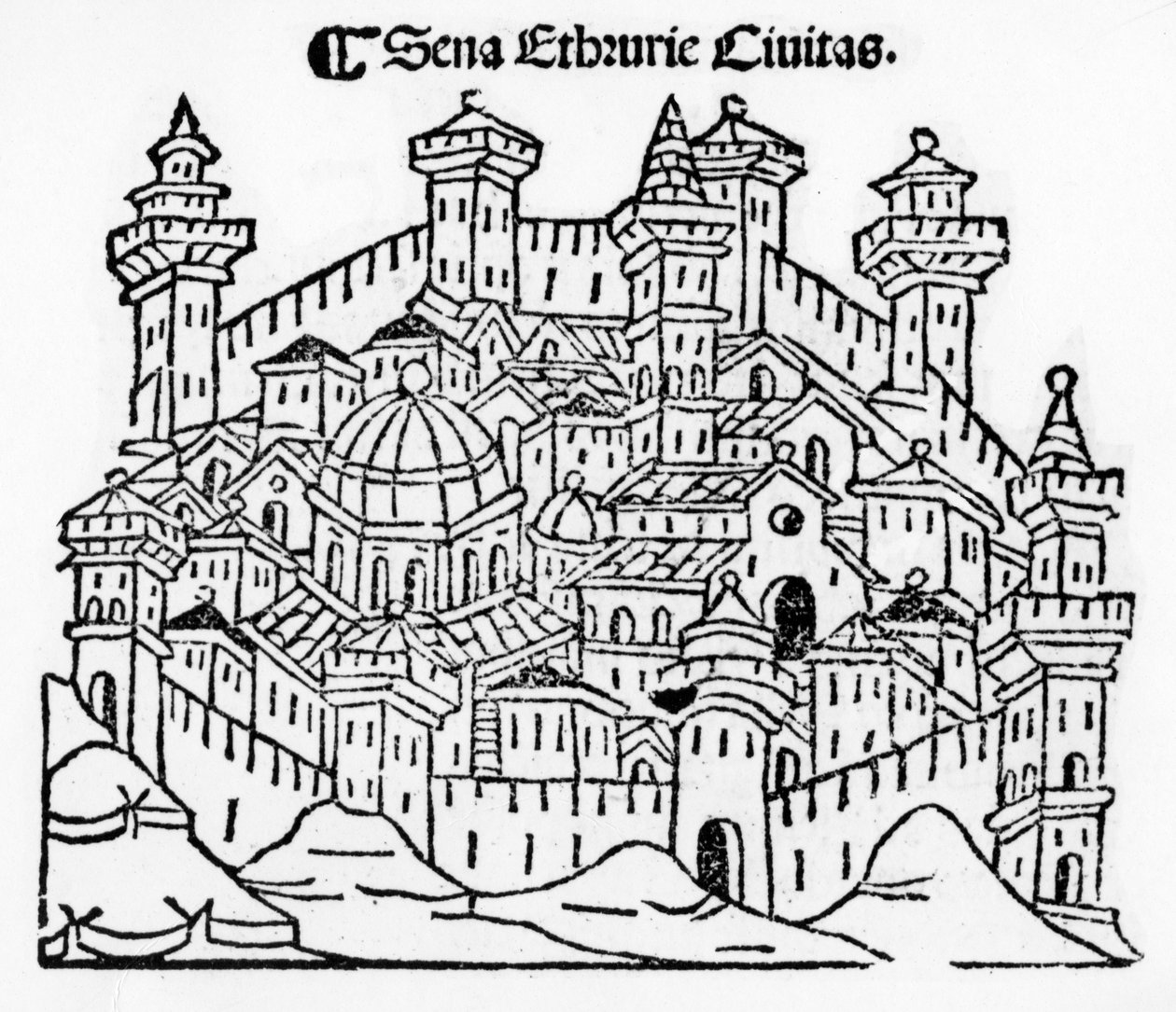 View of Siena, från 