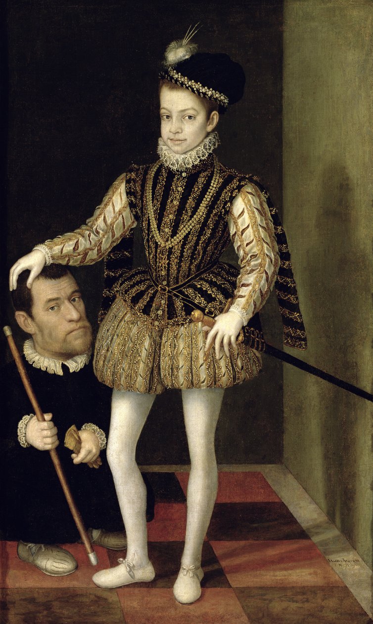 Porträtt av Carlo Emanuele I (1562-1630) hertig av Savojen, ca 1570 av Giacomo Vighi
