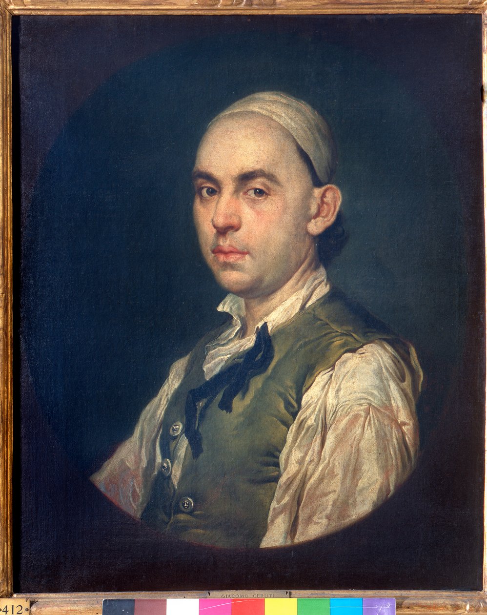 Portrait of a man av Giacomo Ceruti