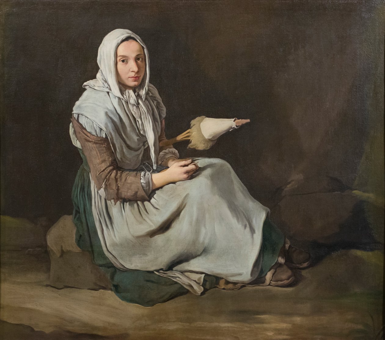 Spinnaren av Giacomo (1698 1767) Ceruti