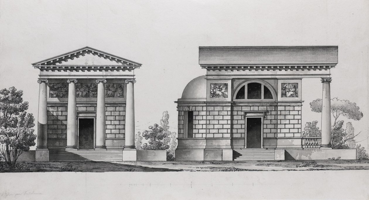 Kyrkodesign för familjen Tutomlin av Giacomo Antonio Domenico Quarenghi