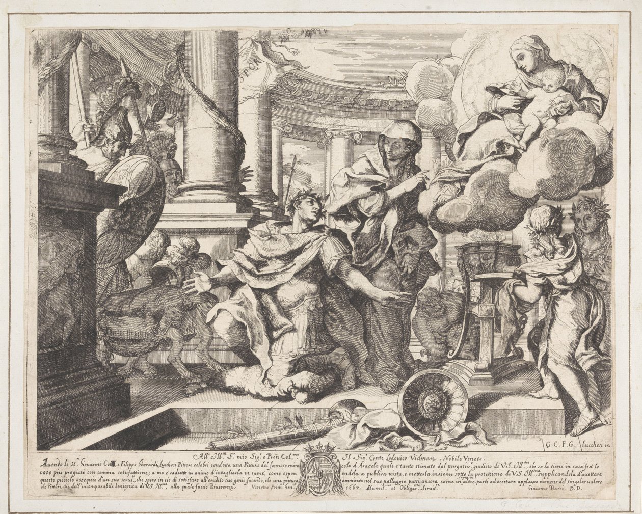 Kejsar Augustus och den tiburtinska sibylla av Giacomo Barri