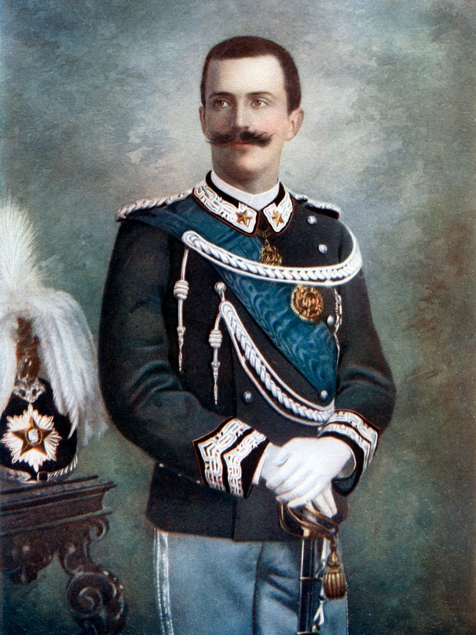 Victor Emmanuel III, kung av Italien, sent 1800-tidigt 1900-tal. av Giacomo Brogi