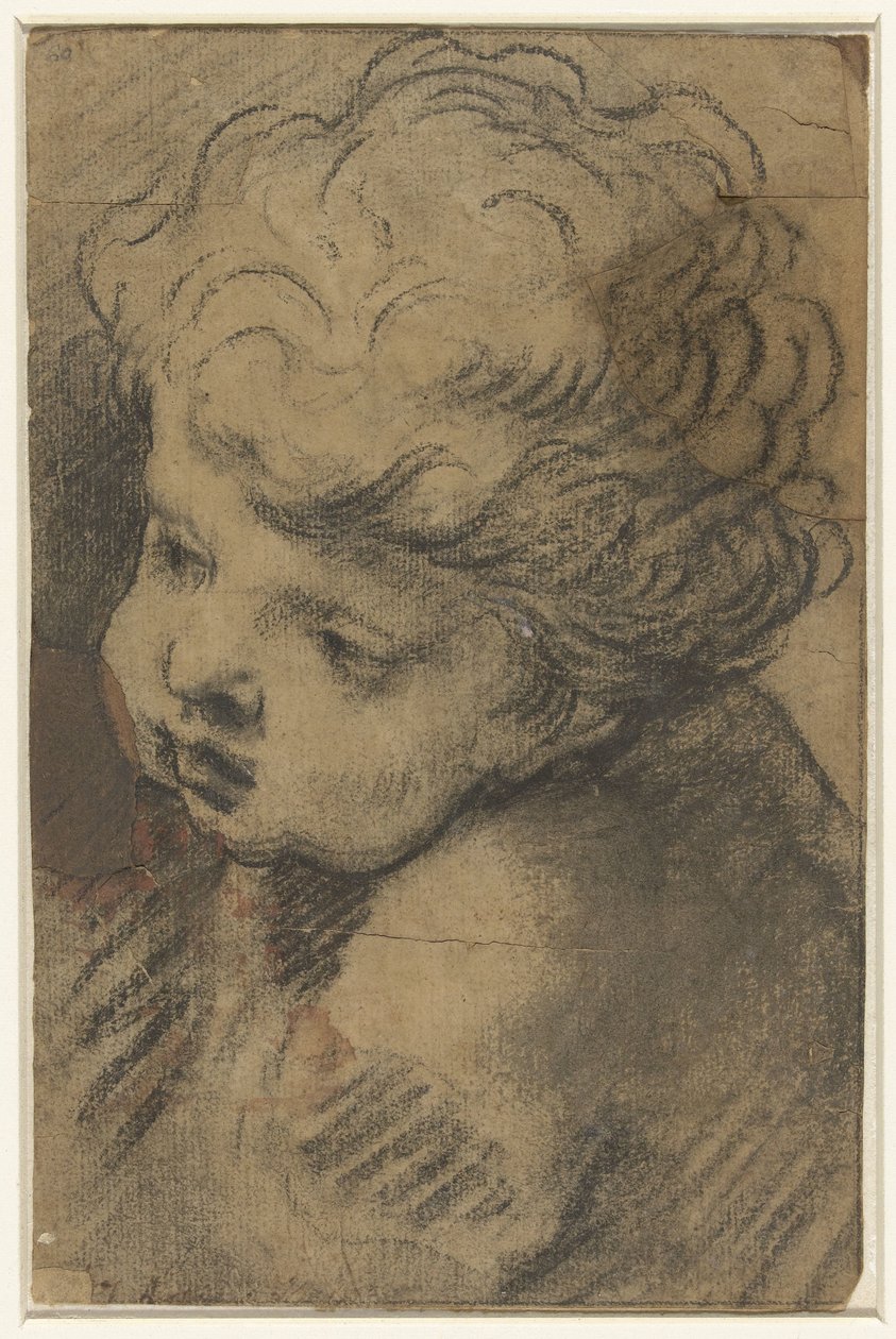 Chef för en putto av Giacomo Cavedone (attributed to)