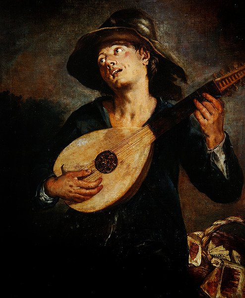 Sångare med en lut av Giacomo Francesco Cipper