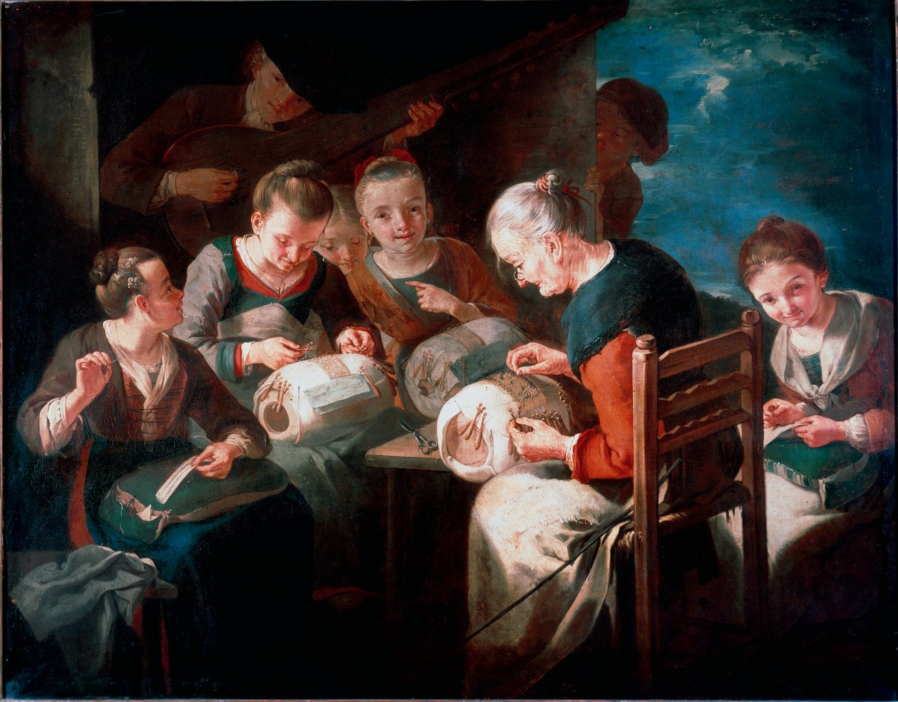 Brodörernas målning av Giacomo Francesco Cipper säger Todeschini (1600-1700-tal) privatsamling av Giacomo Francesco Cipper