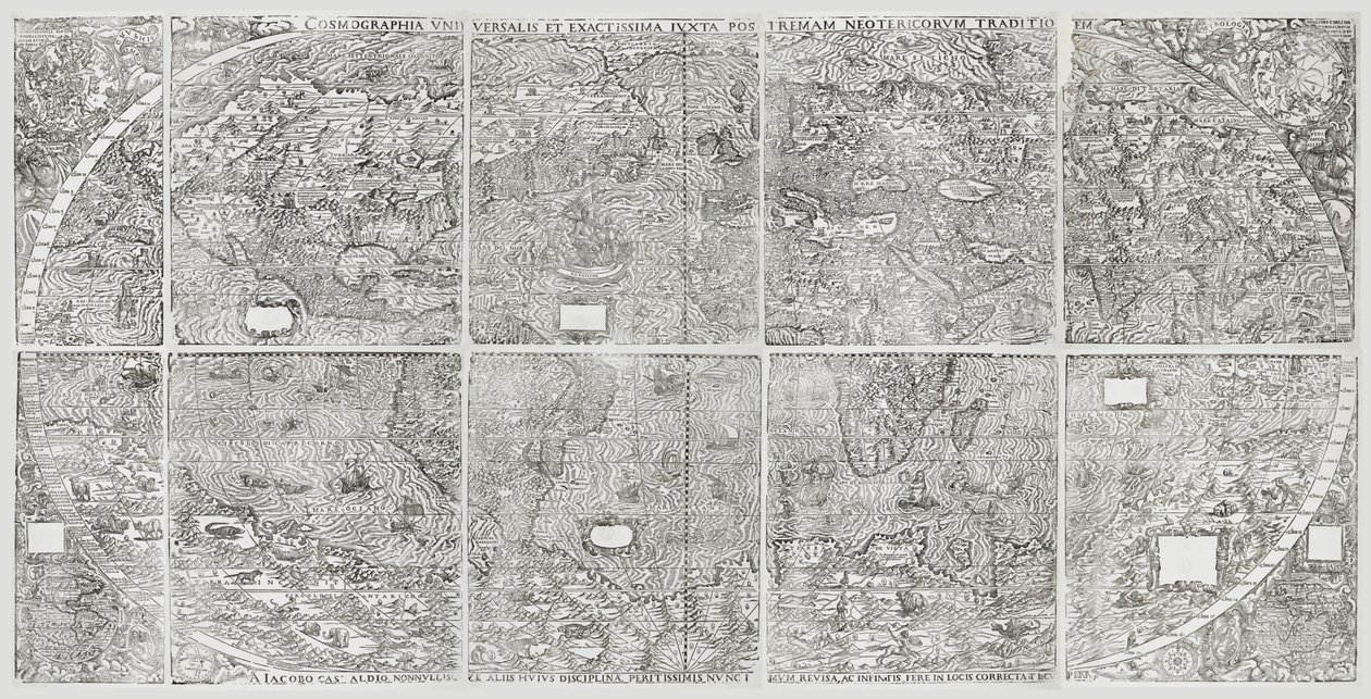 Universell världskarta, Gastaldi, Giacomo av Giacomo Gastaldi