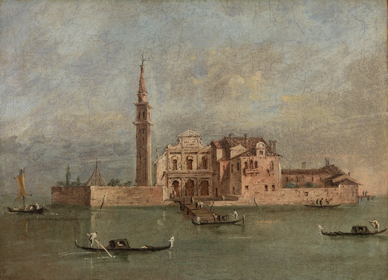 Capriccio av en ö i den venetianska lagunan av Giacomo Guardi