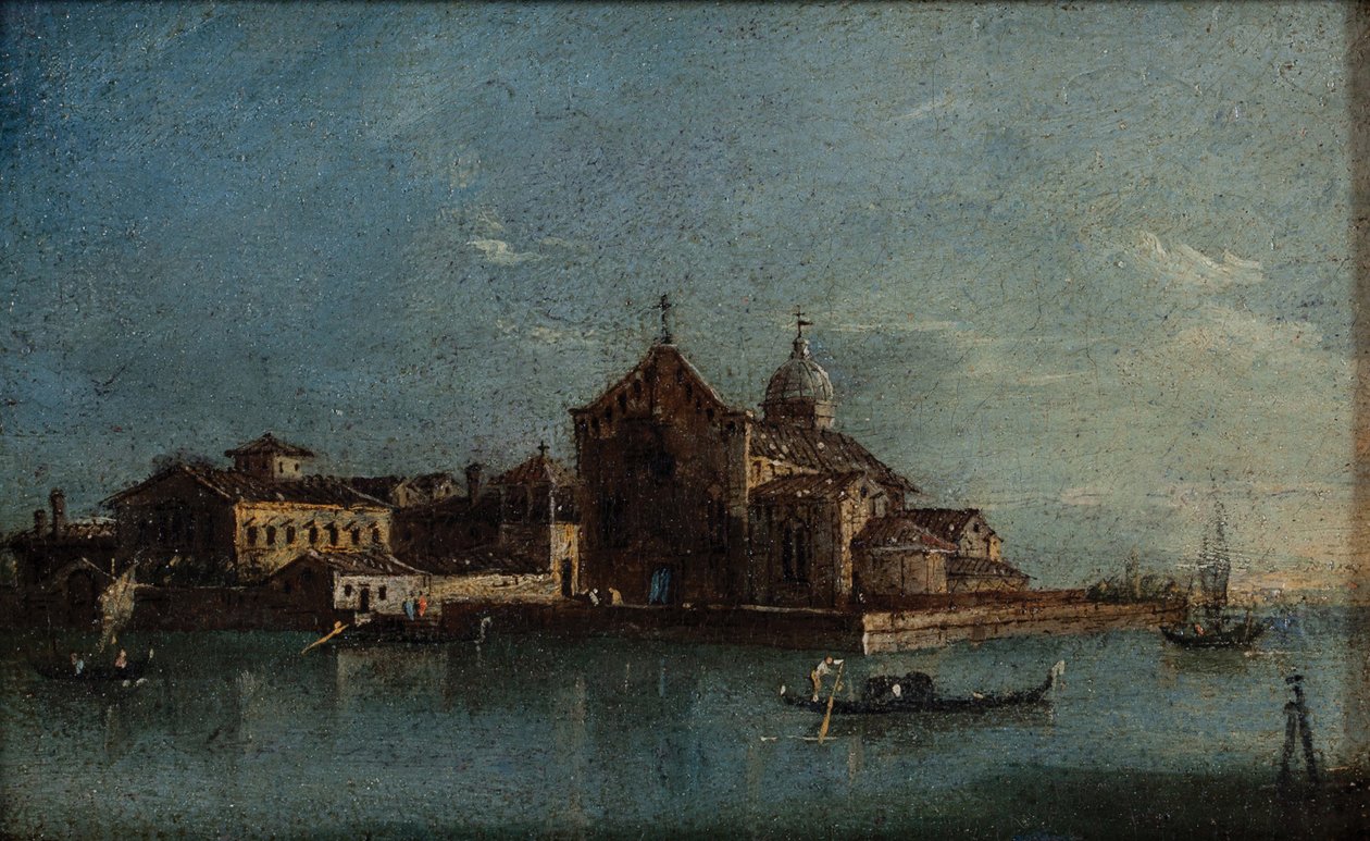 Ön Santo Spirito c.1790 (Olja på duk) av Giacomo Guardi