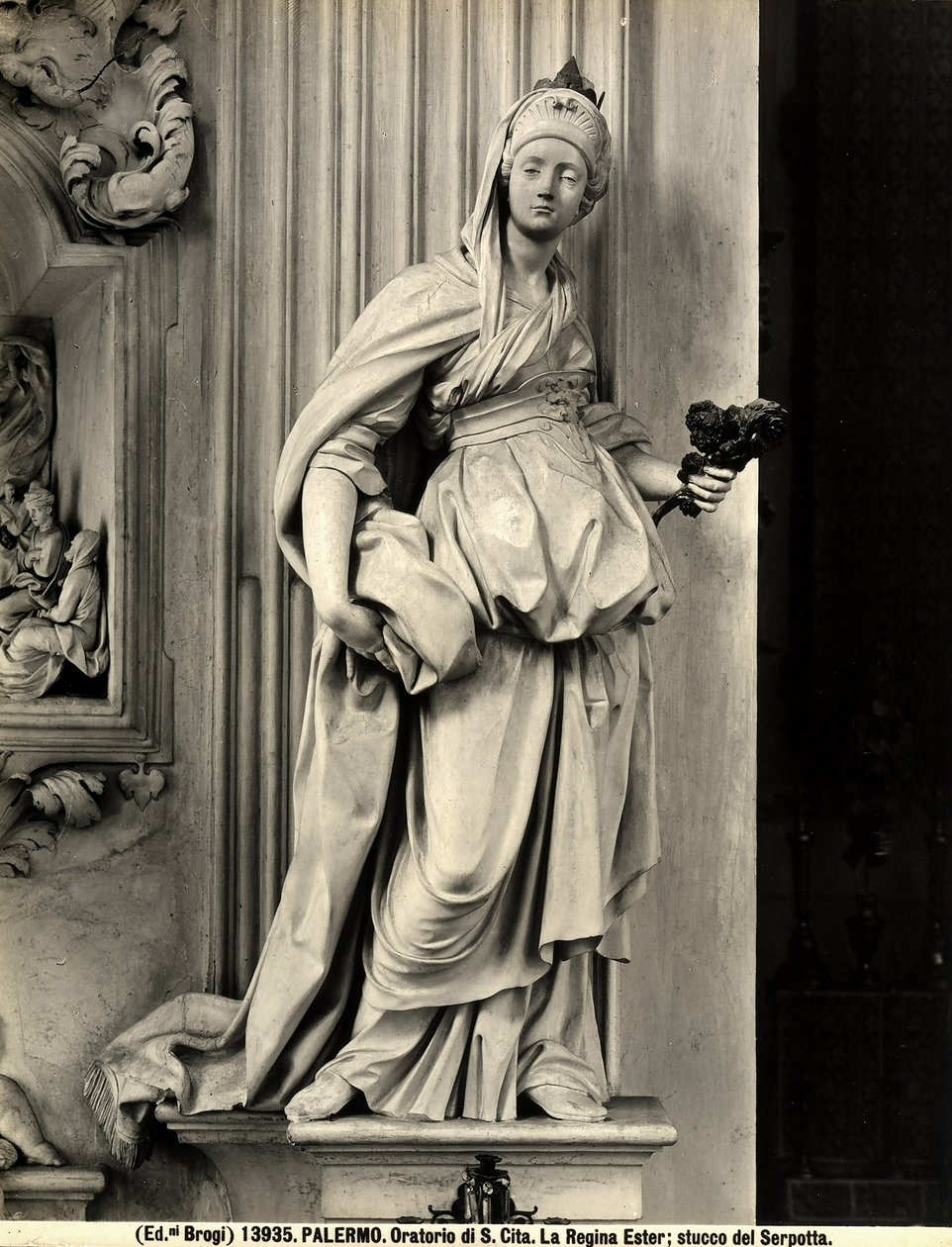 Drottning Esther (gips) av Giacomo Serpotta