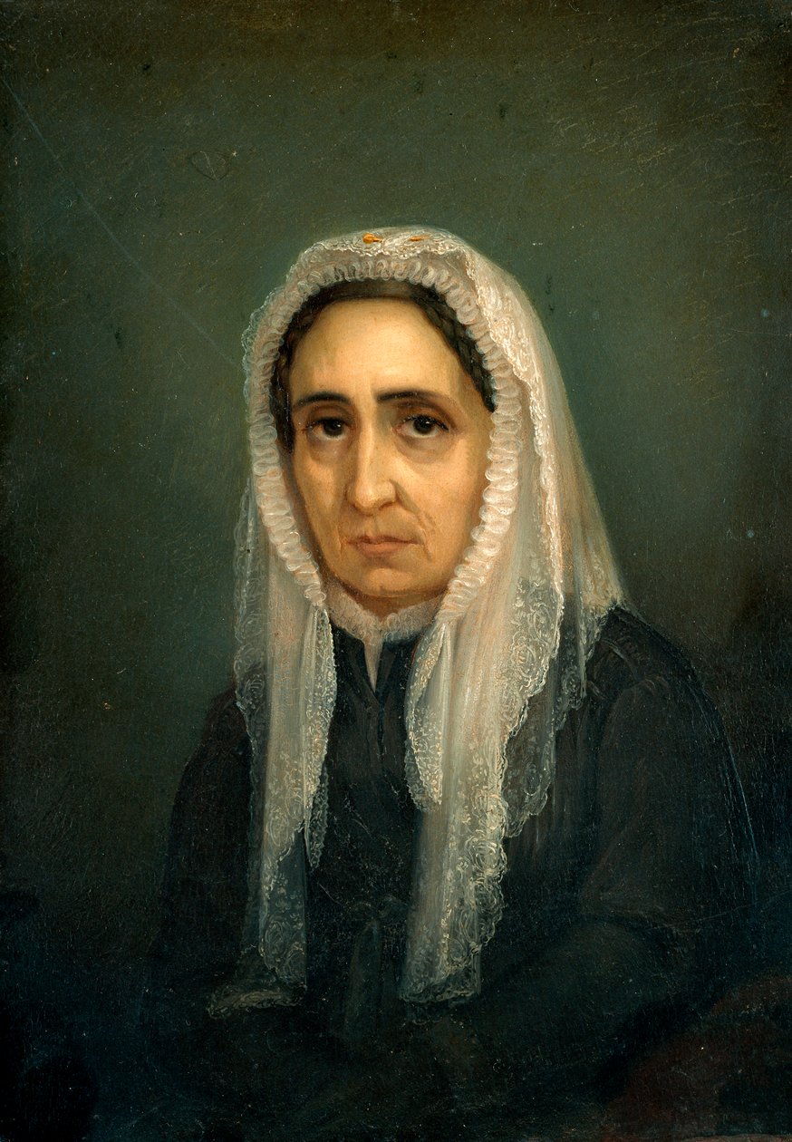 Porträtt av Maria Mazzini Målning av Giacomo Ulisse Borzino (1800-talet) Genes, Museo del Risorgimento av Giacomo Ulisse Borzino