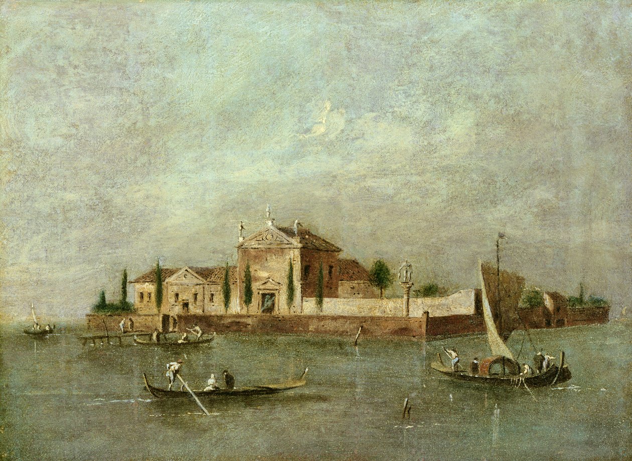 Ön av den välsignade jungfrun av Rosenkransen av Giacomo style of Guardi