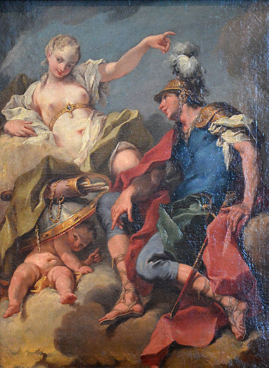Mars och Venus av Giambattista Pittoni
