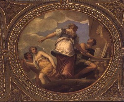 Allegory of Study (takmålning) av Giambattista Zelotti
