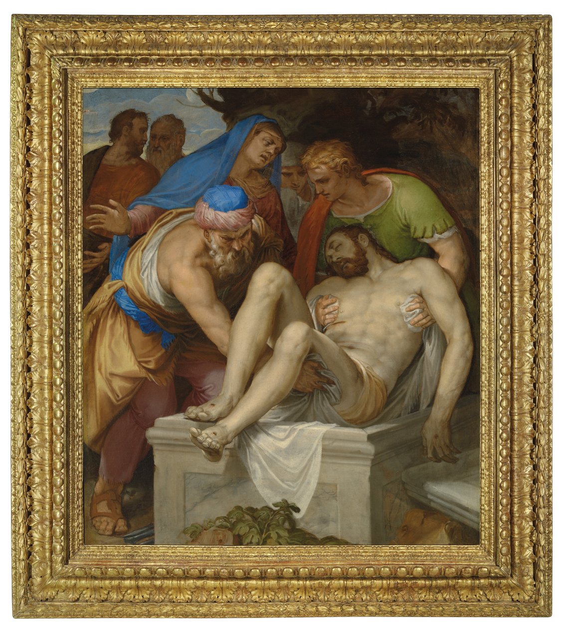 Gravläggningen (olja på duk) av Giambattista Farinati