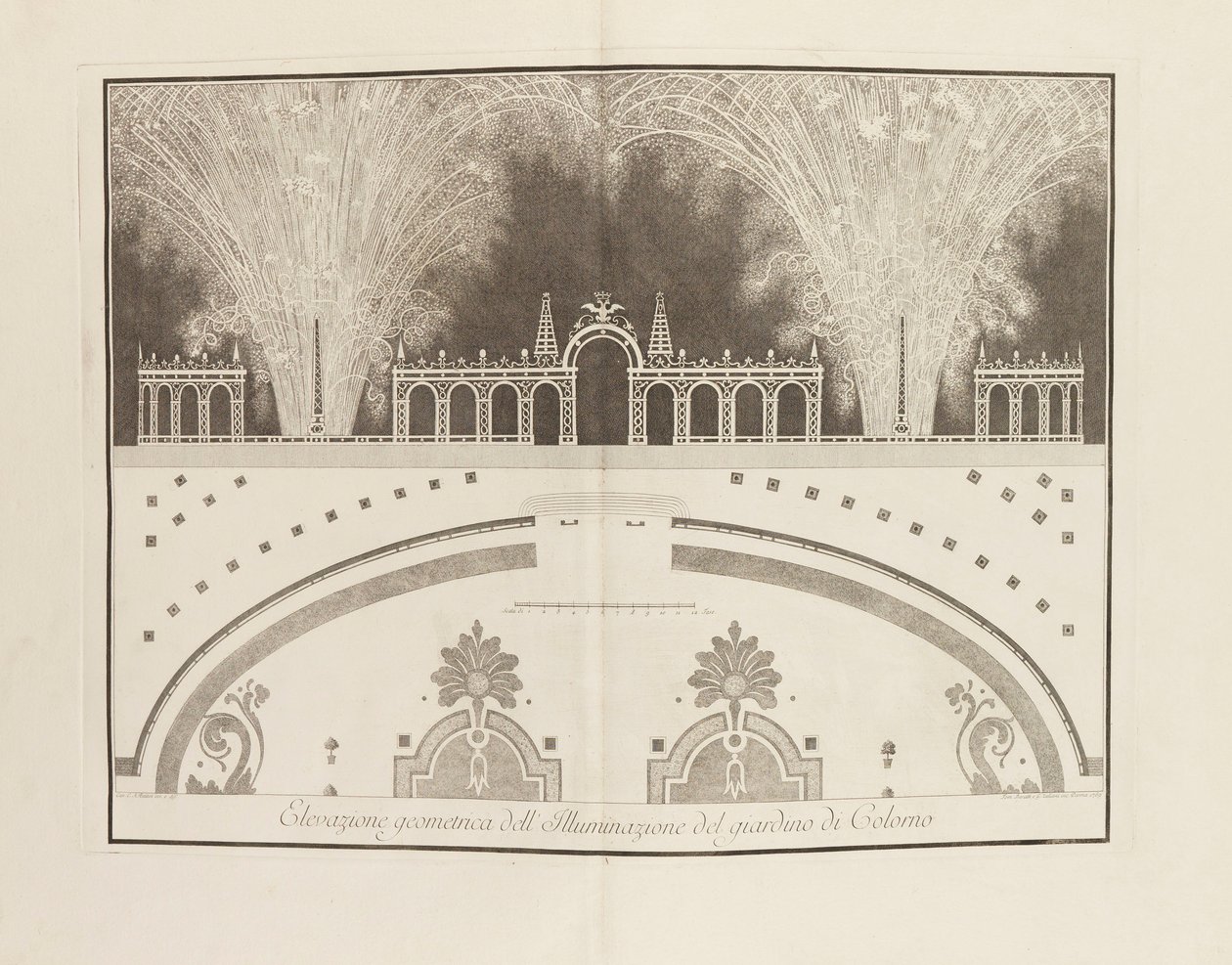 Festival med anledning av Ferdinand, hertigen av Parmas äktenskap med ärkehertiginnan..., 1769. av Giambattista Bodoni