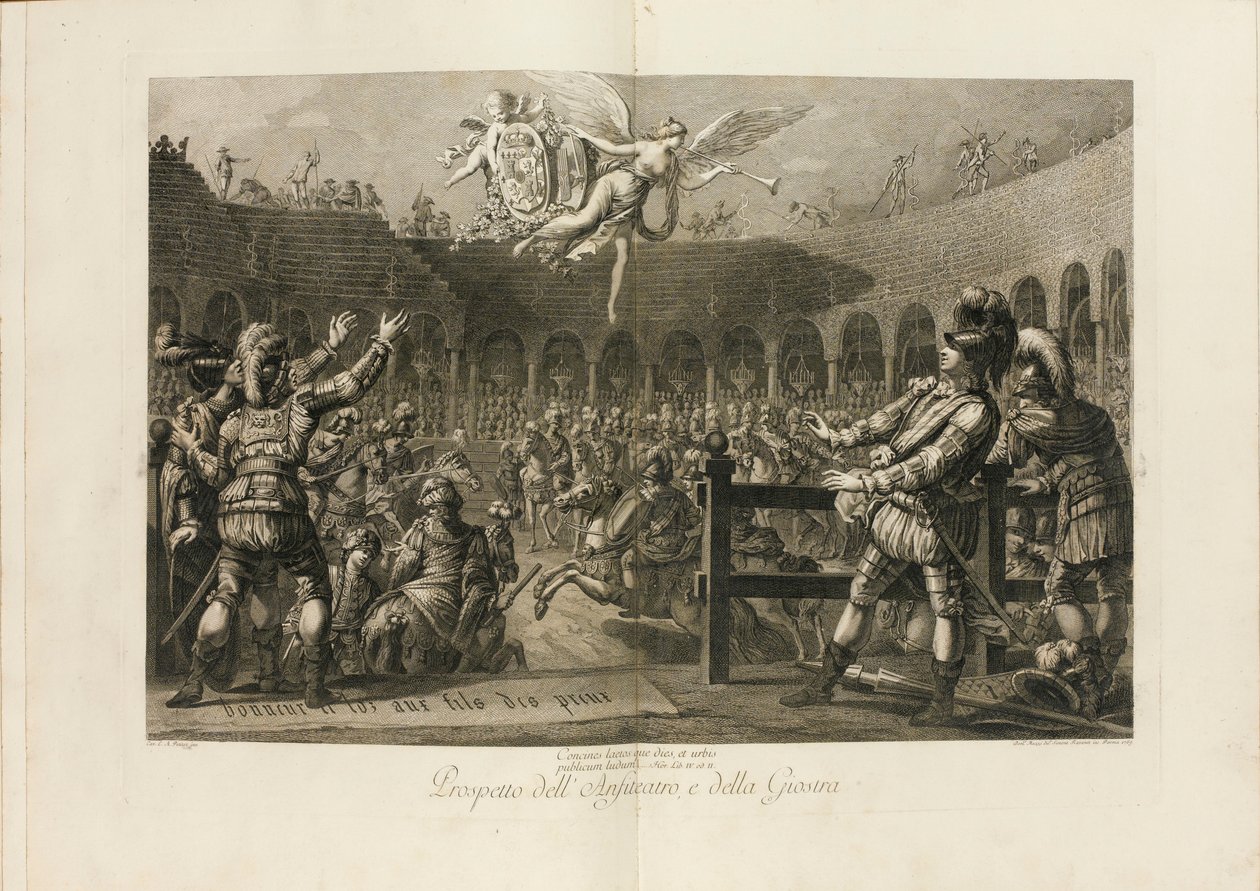 Festival med anledning av Ferdinand, hertigen av Parmas äktenskap med ärkehertiginnan..., 1769. av Giambattista Bodoni