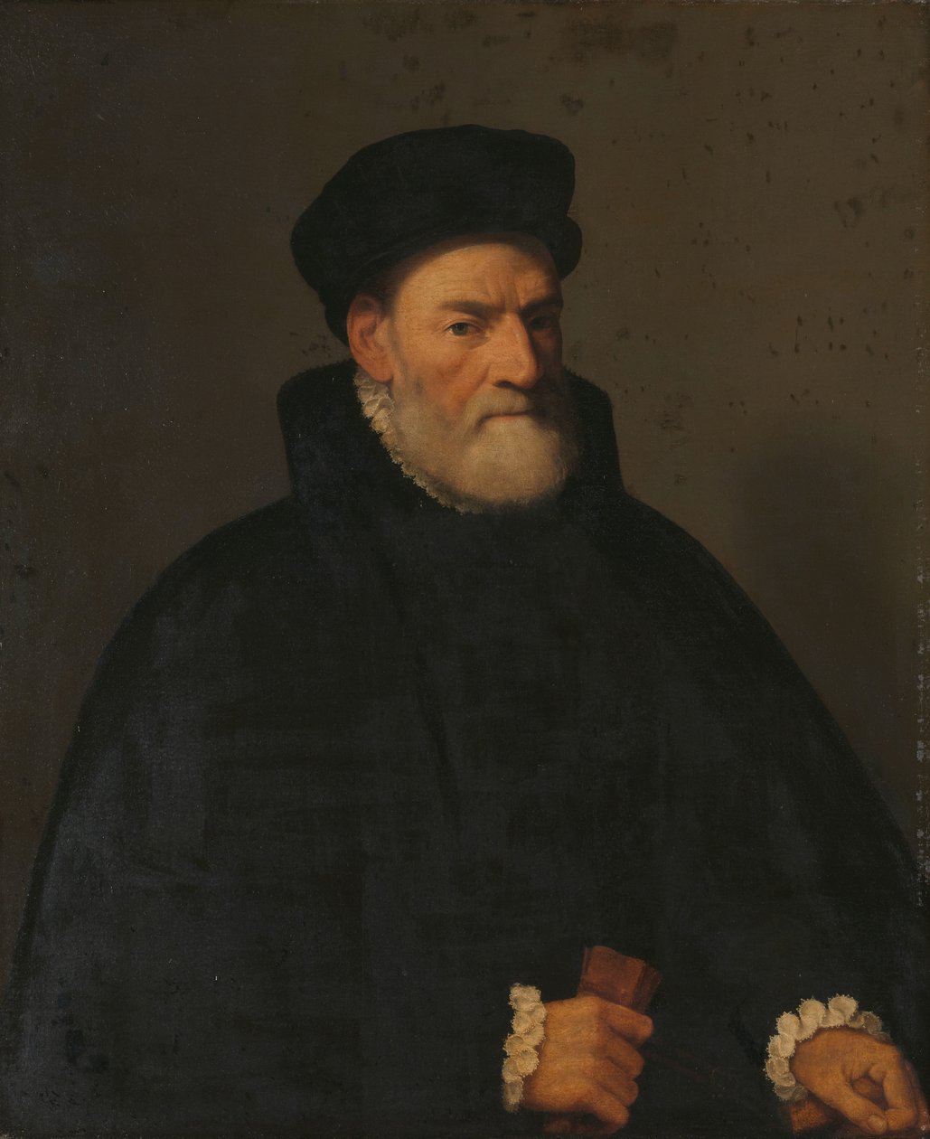 Porträtt av en gammal man, troligen Vercellino Olivazzi, senator från Bergamo av Giambattista Moroni (attributed to)