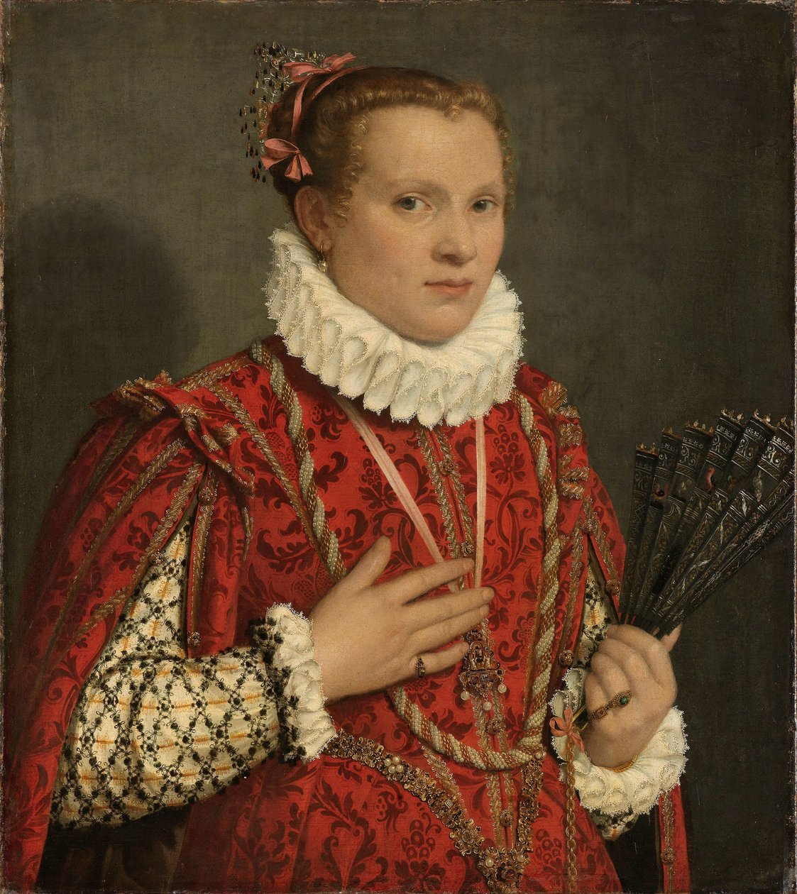 Porträtt av en ung kvinna av Giambattista Moroni