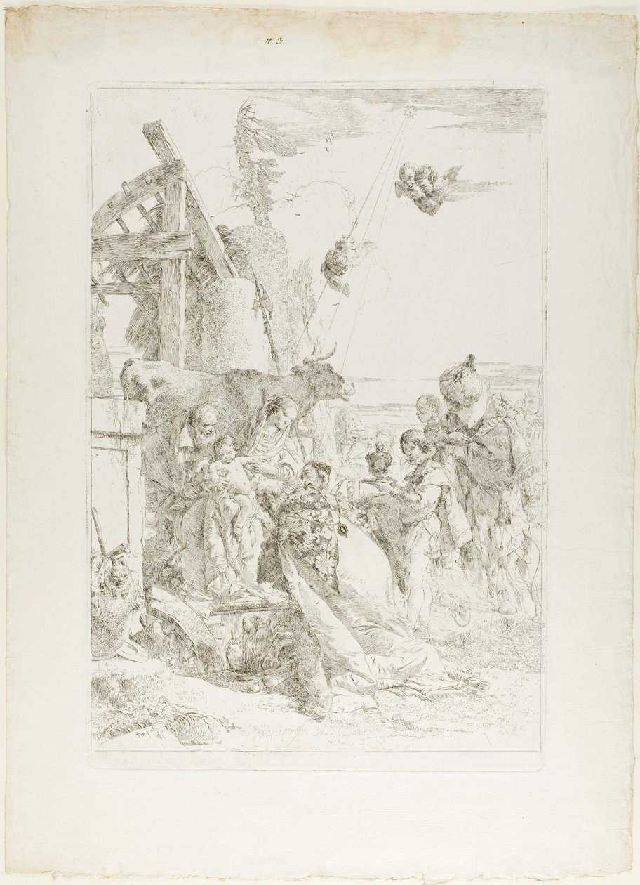 Tillbedjan av Magi av Giambattista Tiepolo