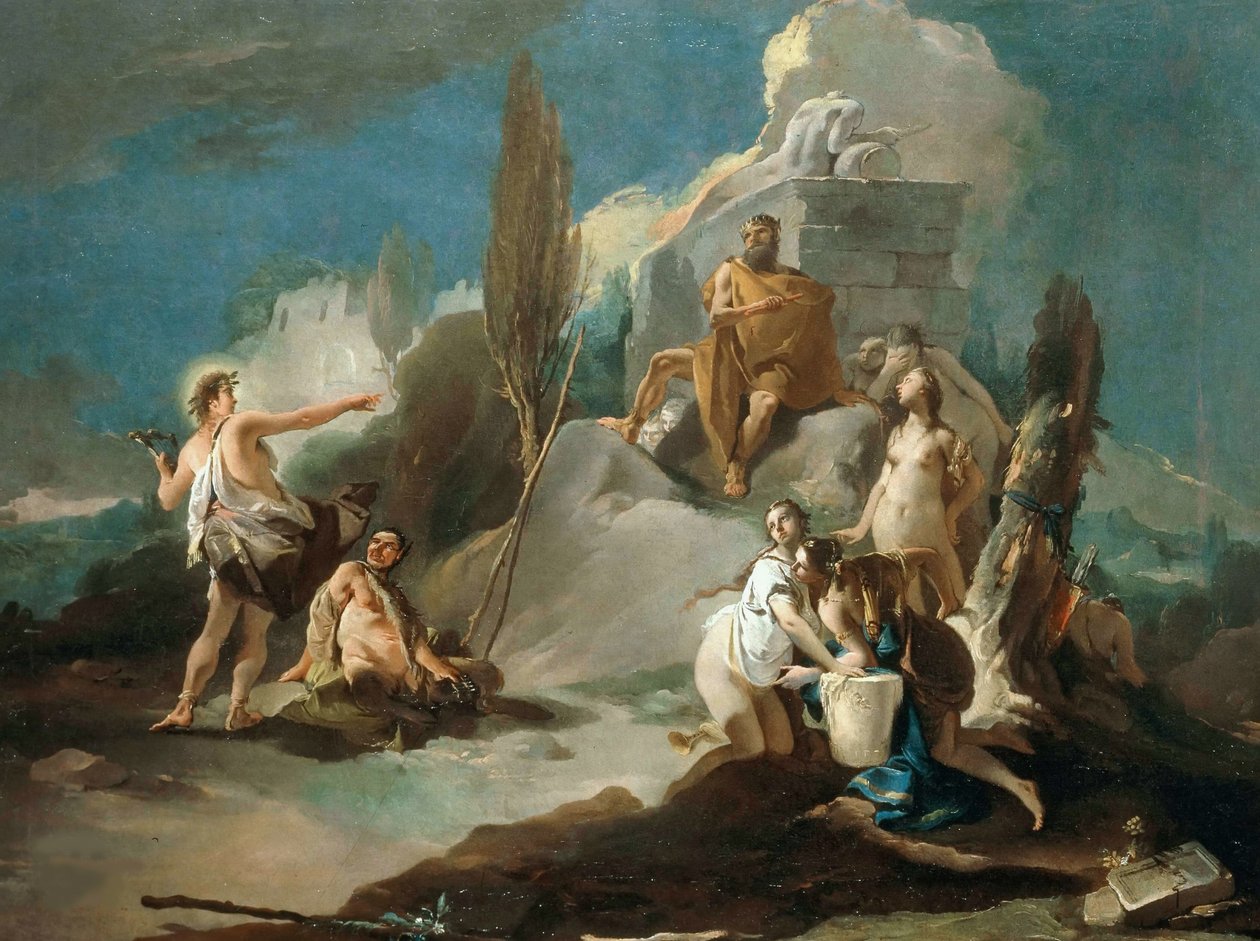 Apollo och Marsyas, av Giambattista Tiepolo
