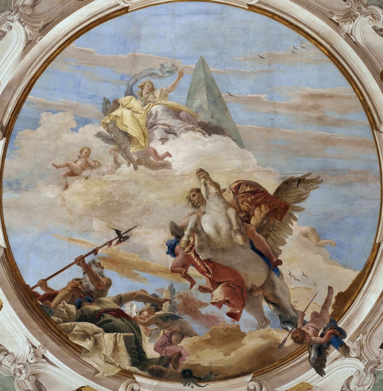 Bellerophon på Pegasus, ca 1746. av Giambattista Tiepolo