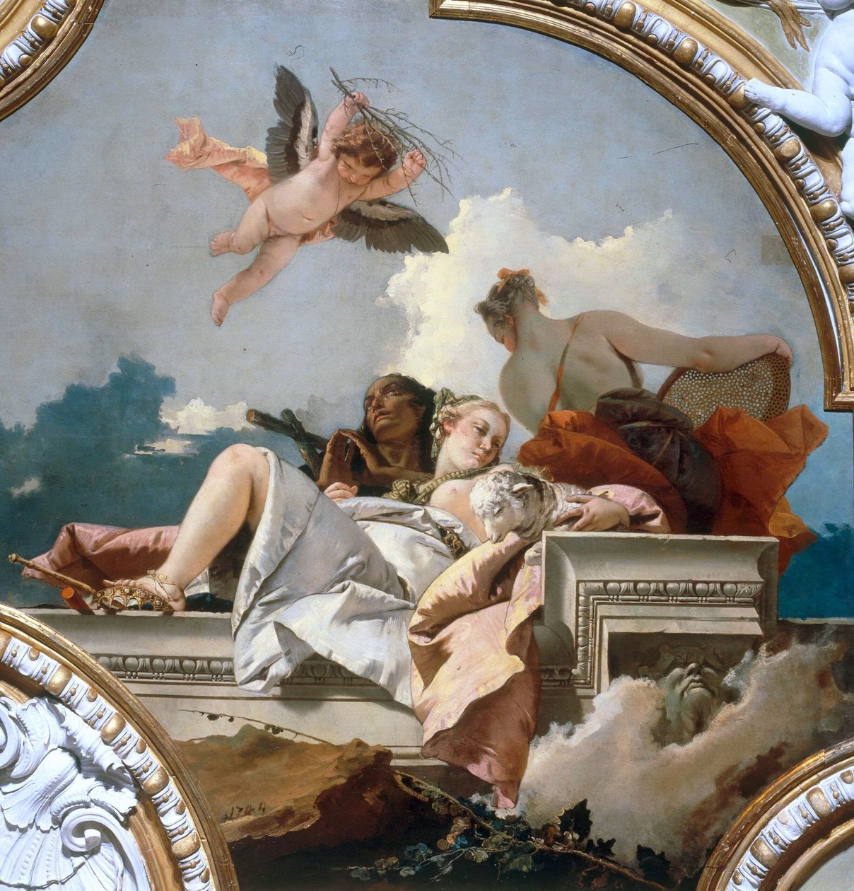 Botgöring, ödmjukhet och sanning, 1744. av Giambattista Tiepolo