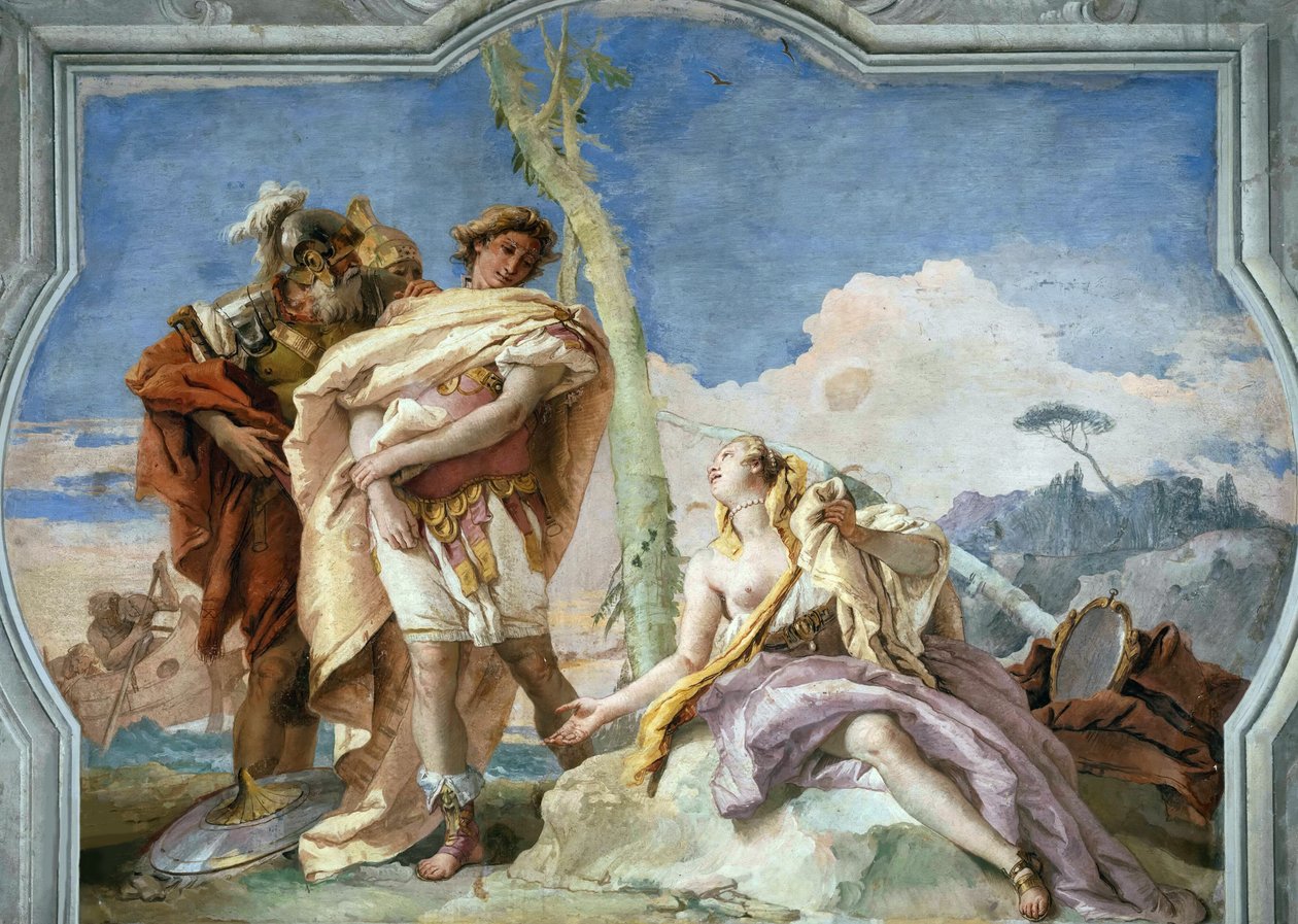 Rinaldo överger Armida, 1757. av Giambattista Tiepolo