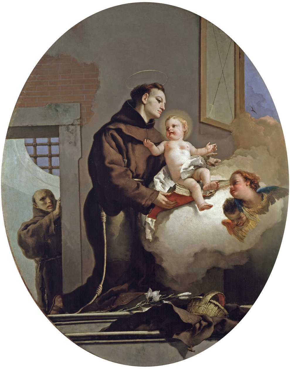 Sankt Antonius av Padua med Jesusbarnet, 1767-1769 av Giambattista Tiepolo