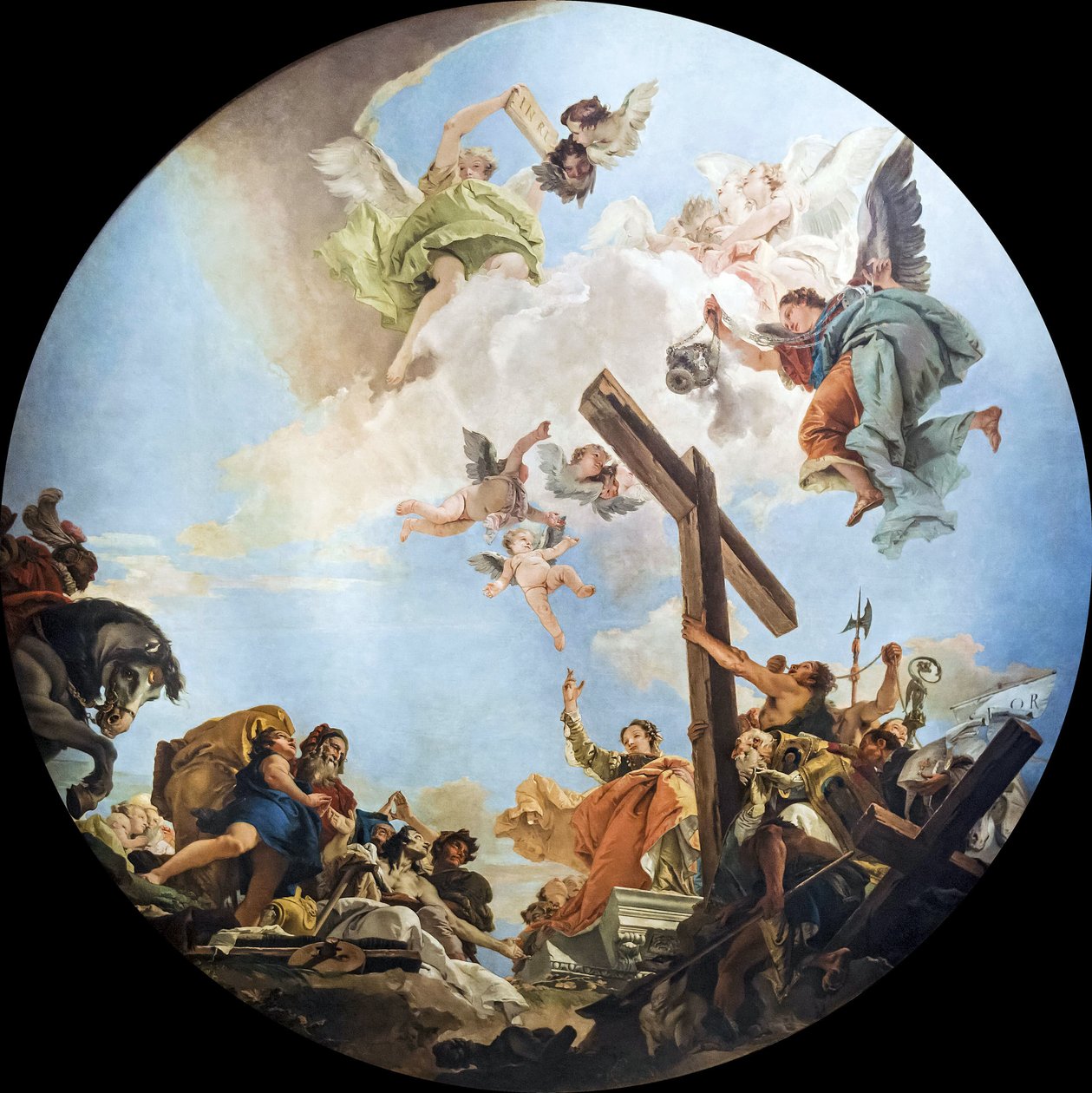 Upptäckten av det sanna korset, ca. 1745. av Giambattista Tiepolo