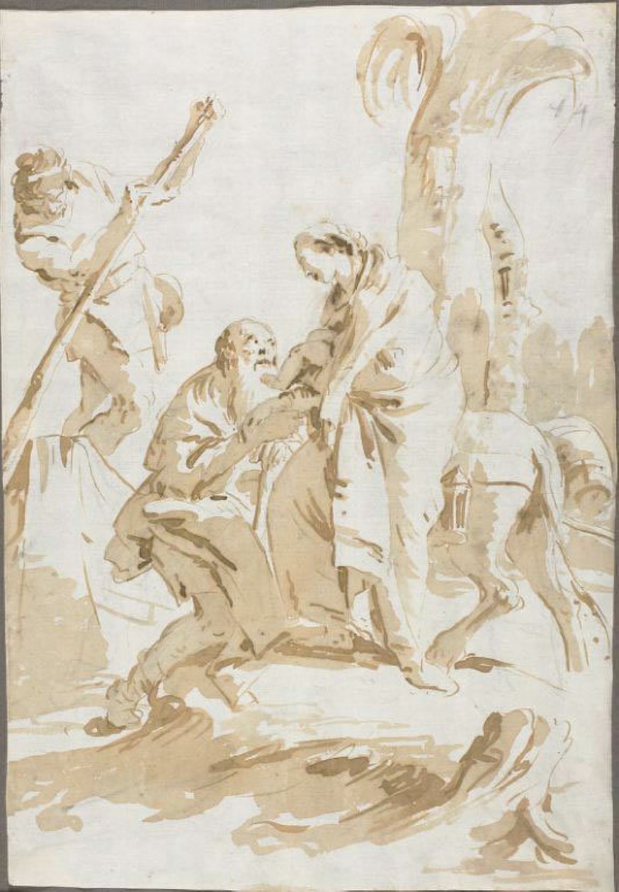 Flygningen till Egypten av Giambattista Tiepolo