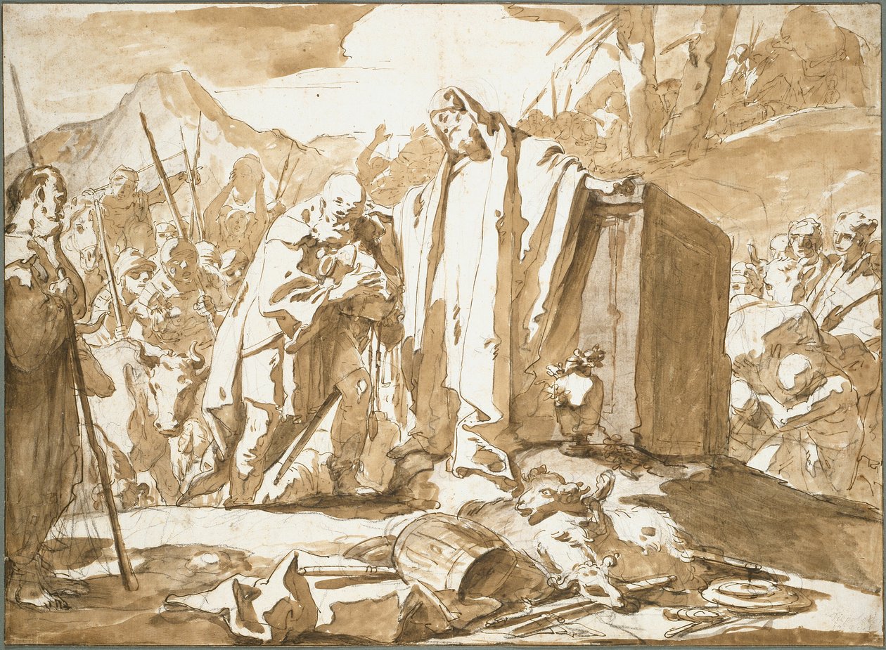 Abrahams och Melkisedeks möte av Giambattista Tiepolo