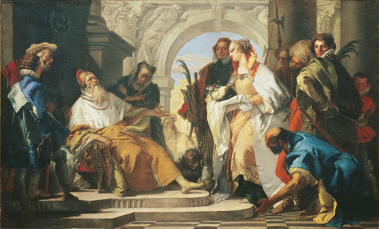 Familjen Crottas skyddshelgon av Giambattista Tiepolo