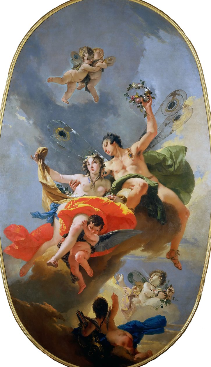 Zephyrs och florans triumf, ca 1735. av Giambattista Tiepolo