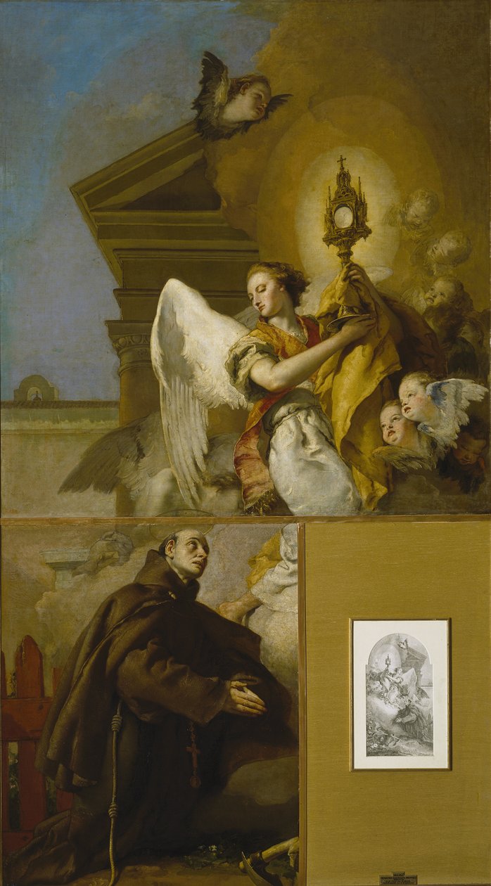 Visionen av Saint Paschal Baylon, 1767-1769 av Giambattista Tiepolo