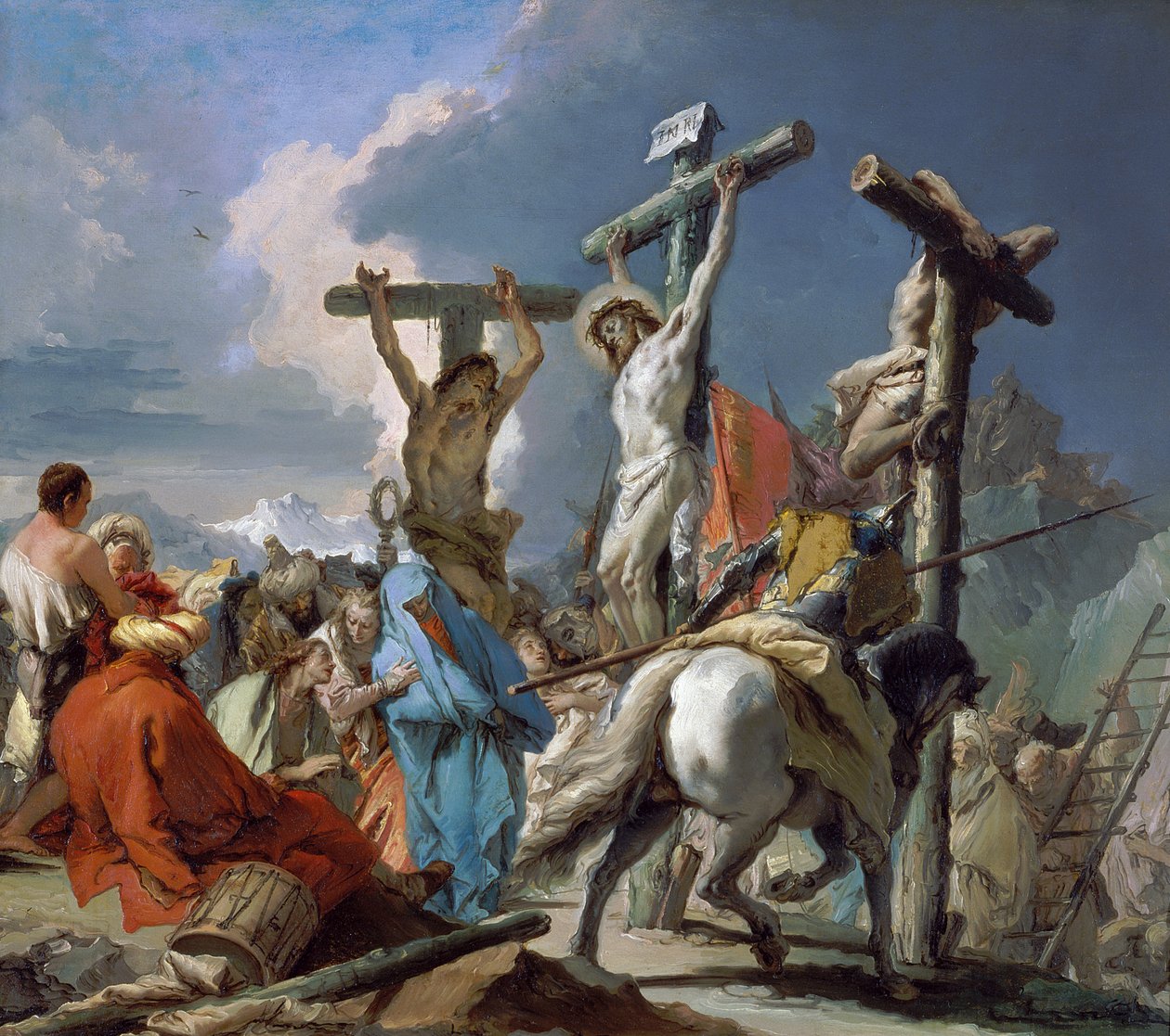 Korsfästelsen av Giambattista & Tiepolo Giandomenico (1727 1804) Tiepolo